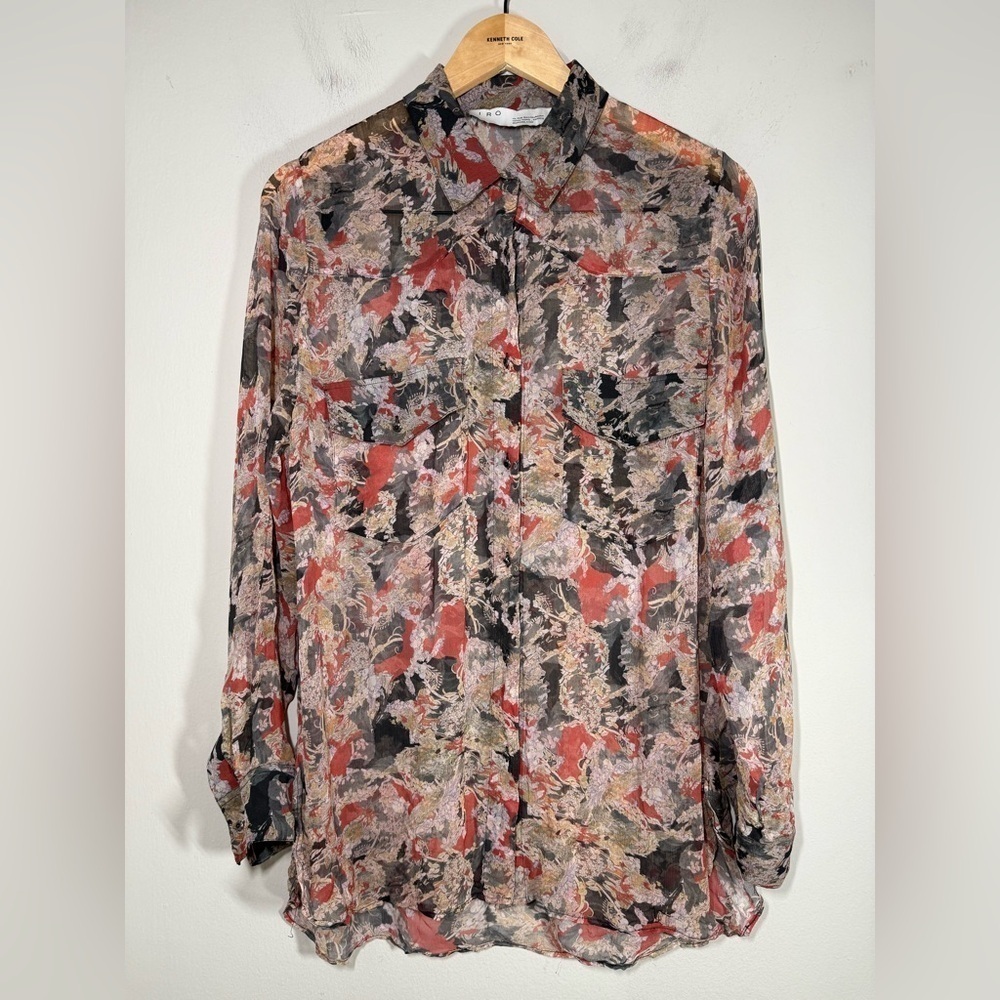 IRO PARIS BLAZE BUTTON FRONT SHIRT SIZE 36 - Picture 3 of 7